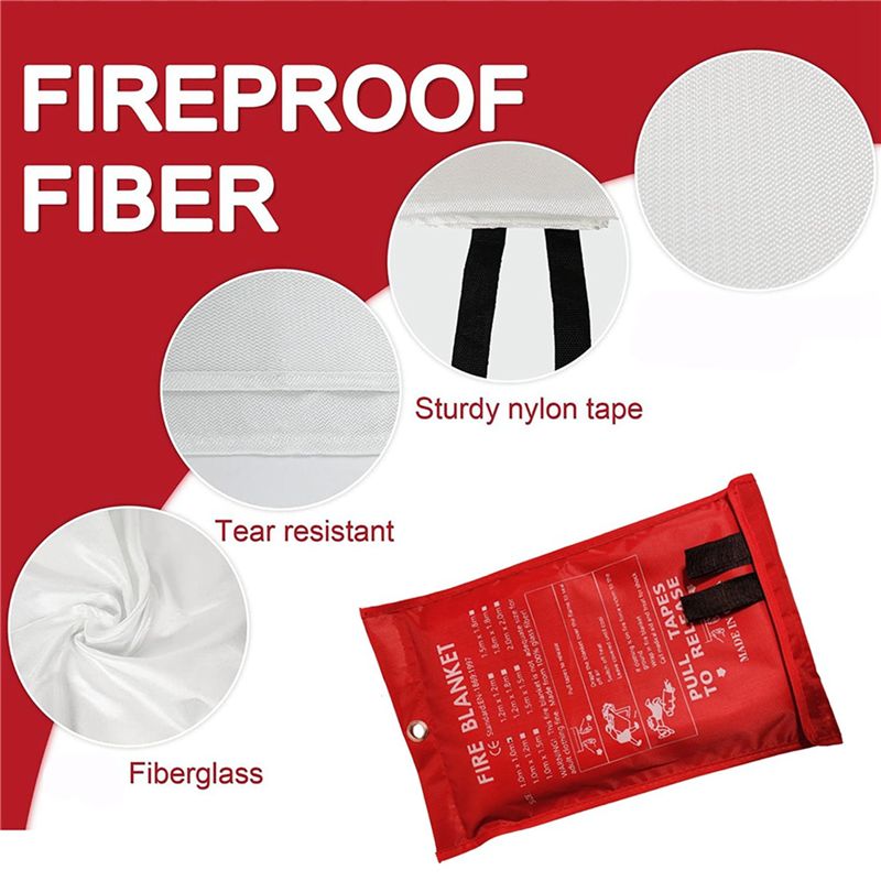 B48B-8PCS Couverture anti-feu  - Fire Blanket Kitchen avis et prix